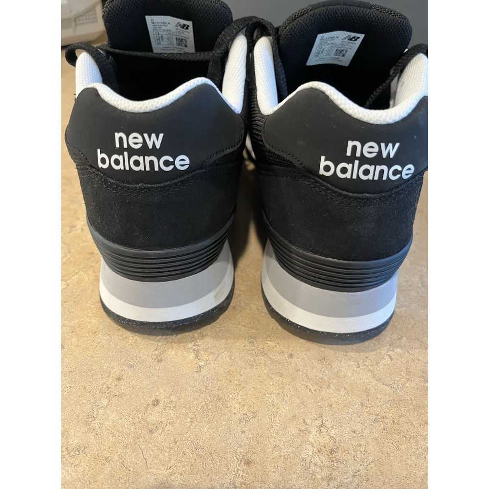 New Balance 515 Classics Shoes Men's 12 Wms 13.5 Black Low Top ML515BLK Sneakers - Picture 5 of 6
